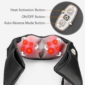 MEDITIVE Electric Massager for Neck, Shoulder and Back Pain Relief with ...