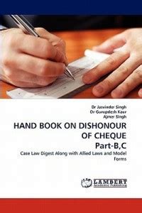 Hand Book on Dishonour of Cheque Part-B, C: Buy Hand Book on Dishonour ...