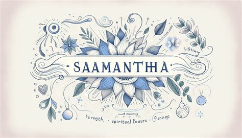 Samantha spiritual meaning of the name