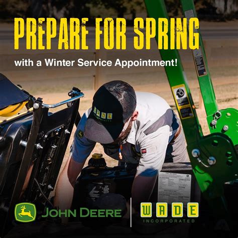 WADE INCORPORATED on LinkedIn: Is your equipment prepped for spring? Schedule a service ...