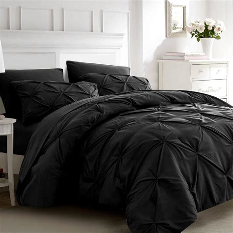 Amazon.com: Ubauba Black King Size Comforter Set with Sheets-7 Pieces ...