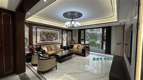 天津东易日盛-富力津门湖新中式风格400平米装修效果图_设计