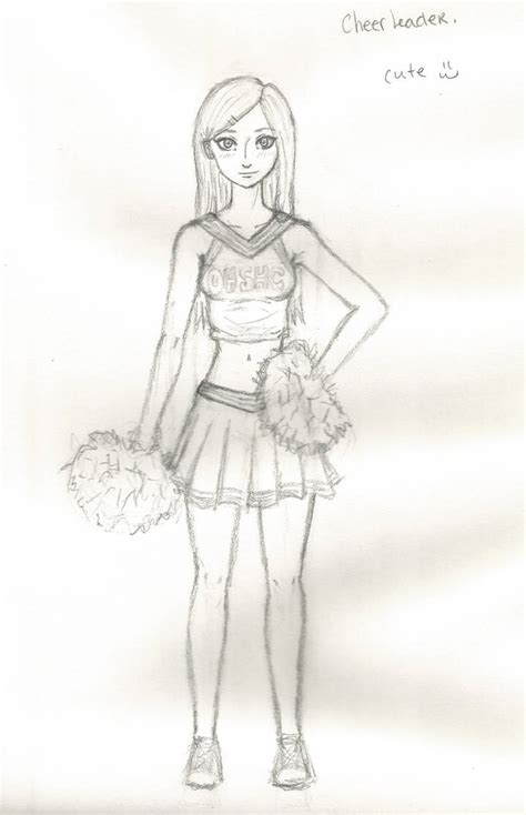 How To Draw A Cheerleader Outfit at John Triche blog