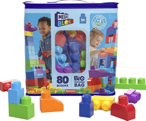 Mega Bloks First Builders Big Building Bag Building Set, 80 big ...