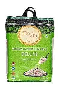 Rice Villa Deluxe Miniket Parboiled Rice, 10 kg : Amazon.in: Grocery ...