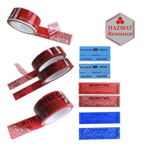 Tamper Proof Evidence Tape - Hazmat Resource, Inc.