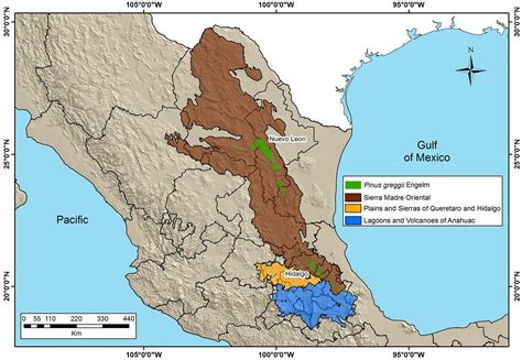 Sierra Madre Oriental Map