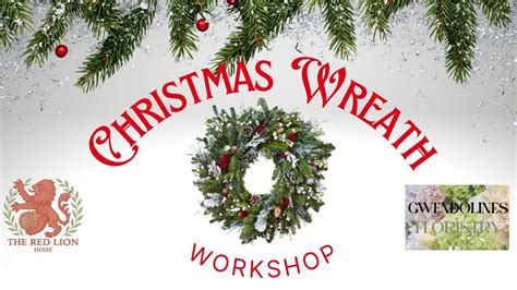 Christmas Wreath Making workshop- The Red Lion Hooe. , The Red Lion ...