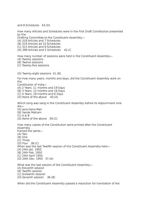 Who presented the Objution in the Constituent Assembly - Copy - and 8 ...