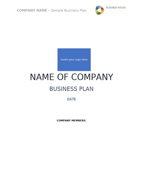 Business Plan Sample 的图像结果