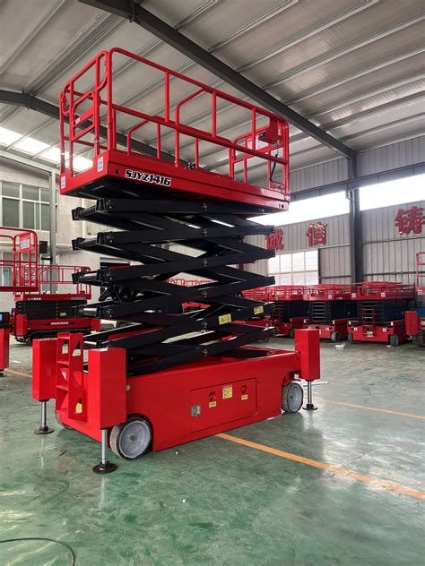 14 meters 46 feet automatic leveling hydraulic scissor lift platform ...