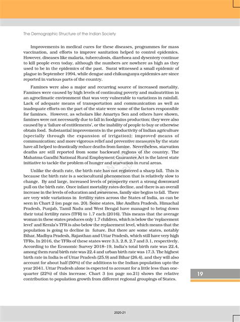 The Demographic Structure Of The Indian Society - NCERT Book of Class ...