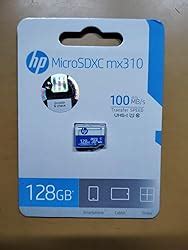 HP 128GB MicroSD Memory Card SDXC mx310 Class 10, UHS-I, U1 Card, Upto ...