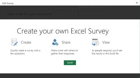 Image result for Excel Survey Tutorial