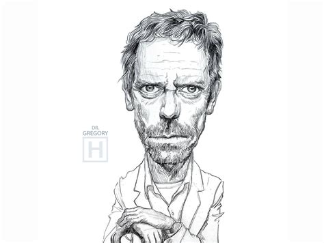 Dr Gregory House Caricature by Metin Aydın on Dribbble