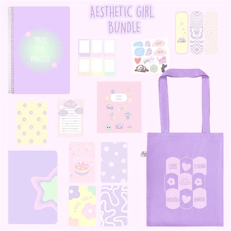 Aesthetic Girl Bundle – Purpulp Stationery