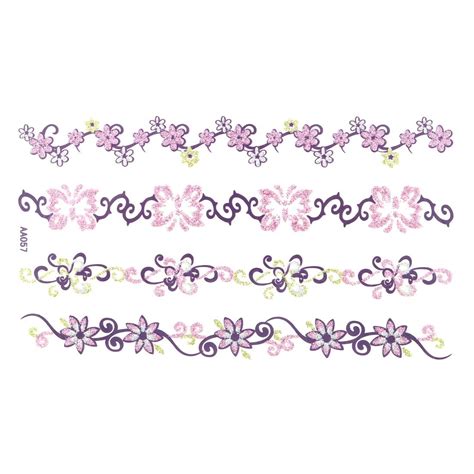 Generic Flower Vine Pattern Lady Body Art Arm Paints Sticker Decal ...