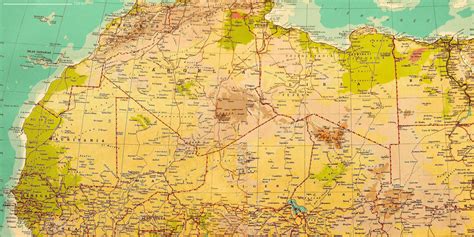 Sahara desert map africa