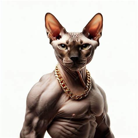Premium AI Image | Sphynx cat muscle