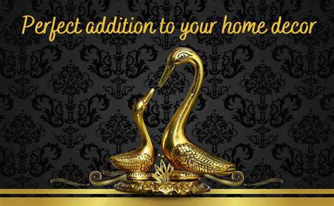 Buy Chhariya Crafts Metal Pair of Kissing Duck Love Bird Metal Gift ...