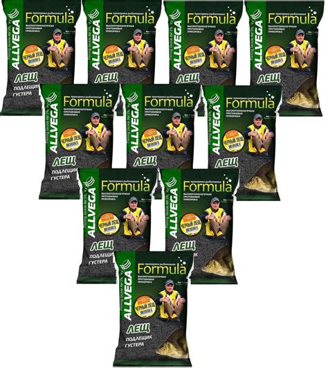 Прикормка натуральная ALLVEGA "Formula Black Bream" (ЧЕРНЫЙ ЛЕЩ) 10 ...
