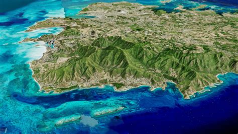 Antigua Islands 3d model terrain 3D model | CGTrader