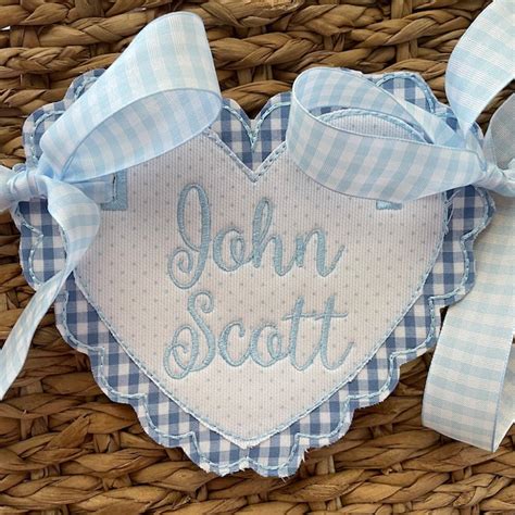 Heart Name Tag - Etsy