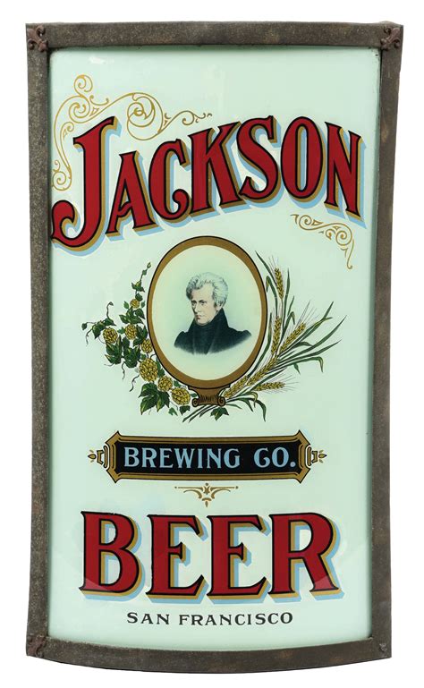 Lot Detail - JACKSON BEER BREWING CO., SAN FRANCISCO REVERSE PAINTED ...