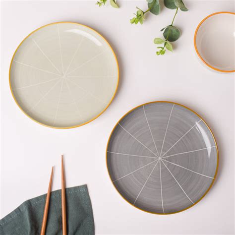 Willow Light Grey Breakfast Plate 8 inch Online - Premium Snack Plate ...