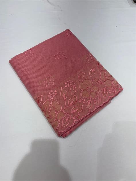 Buy Net Cotta Saree-Dark Pink shade Search code 5311 Online