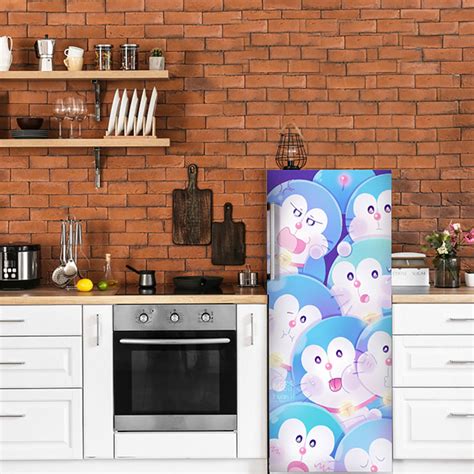 Cute Doremon Anime Self Adhesive Sticker For Refrigerator – Myindianthings