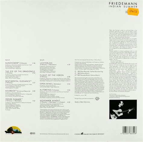 Friedemann. Indian Summer – Bertelsmann Vinyl Collection