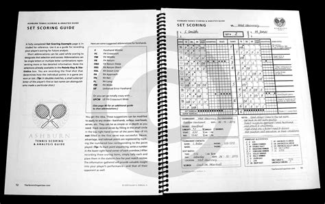 The Tennis Organizer ~ Best Tennis Score Book & Score Sheet Charting!