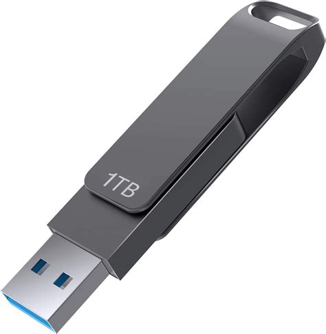 Amazon.co.jp: 1TB USB 3.0 フラッシュドライブ - 読み取り速度最大100MB/秒サムドライブ 1TB メモリー ...