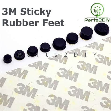 3M SELF ADHESIVE RUBBER FEET ROUND CYLINDRICAL BUMPONS CONE CIRCLE FLAT ...