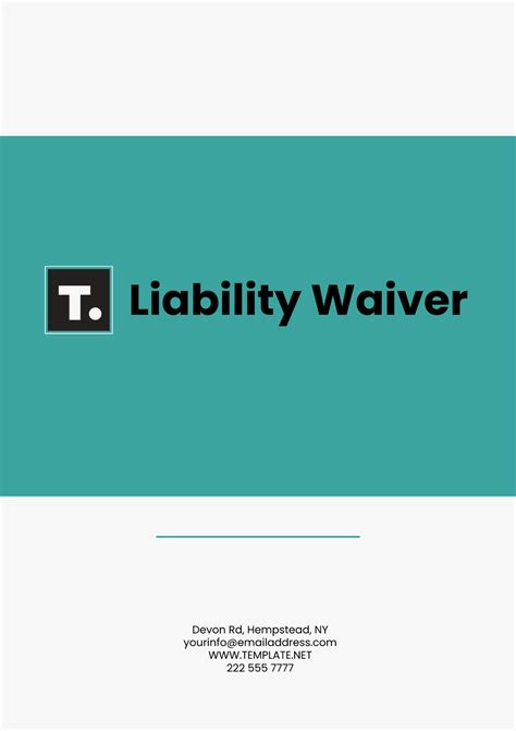 Liability Form Template 的图像结果