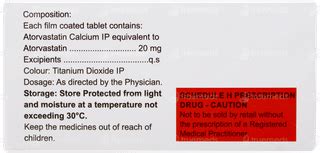 Atorsave 20 Tablet 15: Uses, Side Effects, Price & Substitutes
