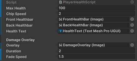 Image result for Unity Player Health and Damage Script