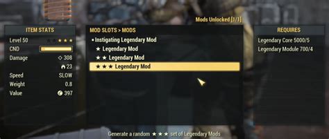 Image result for Legendary Weapon Module Fallout 76