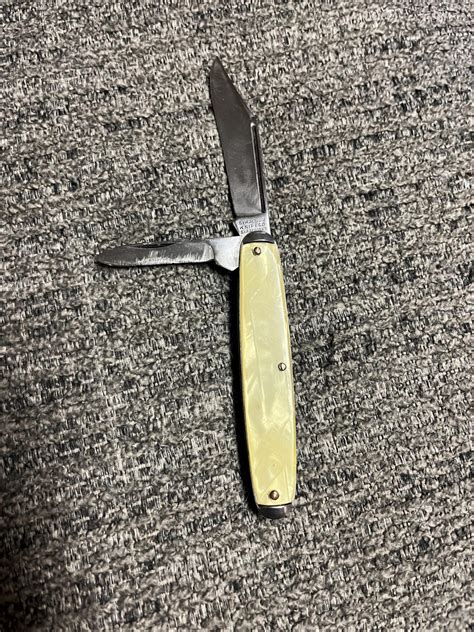 1975-76 Syracuse Knife Co.syracuse NY 2 Blade Cracked Ice Handle ...