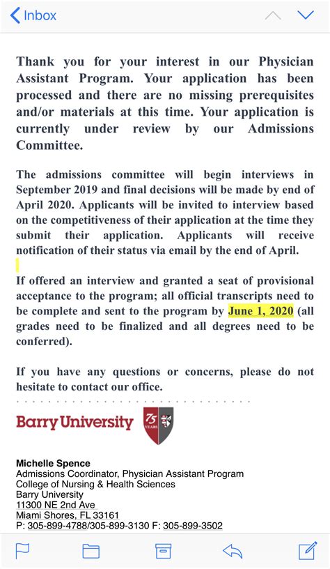 Barry university PA program 2019-2020 cycle - Page 3 - Barry University ...