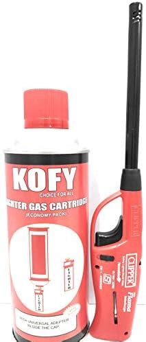 KOFY Plastic Gas Can Lighter Re-Filler 500 Ml With 6 Nozzles, Red ...