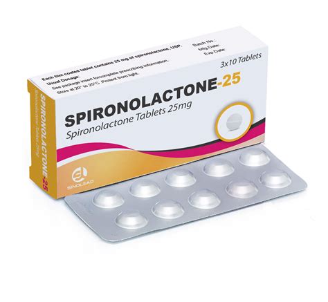 Spironolactone Tablets 25mg (10tabs/blister, 3blisters/box) - China Spironolactone and Tablets