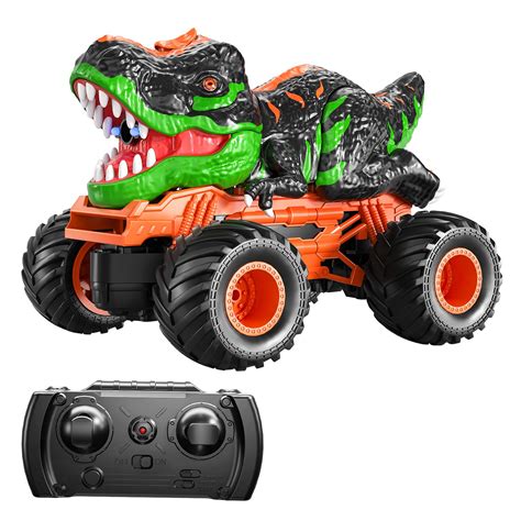 Snapklik.com : TEMI Remote Control T-rex Truck For Kids 3-5 Years, 1:24 Scale Monster Truck