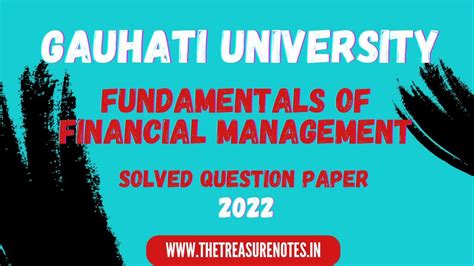 Fundamentals of Financial Management Solved Question Paper 2022 PDF ...