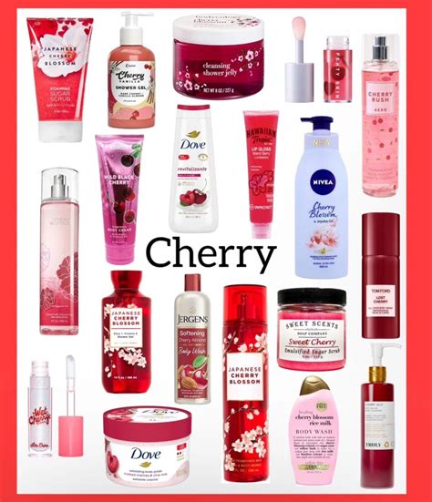 Cherry Products 🍒 | Cherry products, Cherry blossom scent, Shower jellies