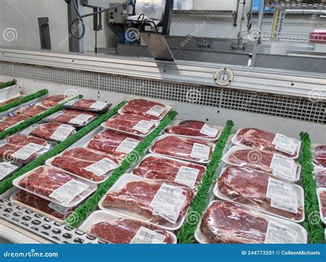 Gold Bar, WA USA - Circa January 2022: Angled View of the Raw Meat ...