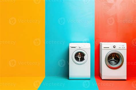 Side-by-Side Top-Load Washer and Dryer Background Aesthetic