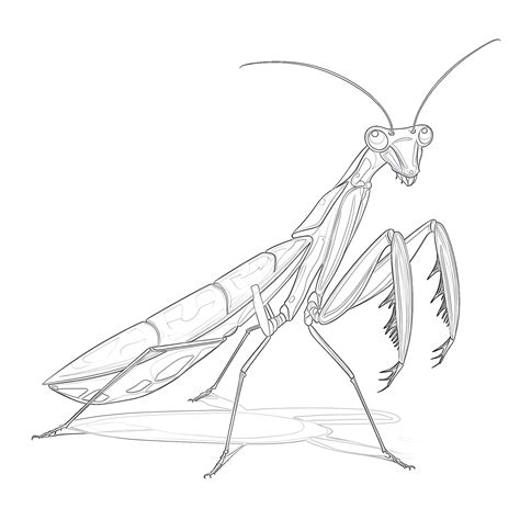 Praying Mantis Coloring Pages [2025]