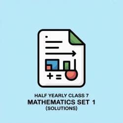 Half Yearly Mathematics Set 1 Solutions - Class 7 Mathematics (Ganita ...